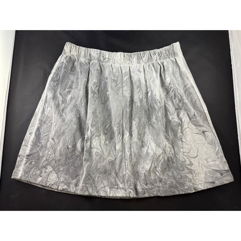 Shirleighs Marbled Art Kids Grey Swirl Cotton Skirt Dharma Trading Co Medium - Picture 8 of 9